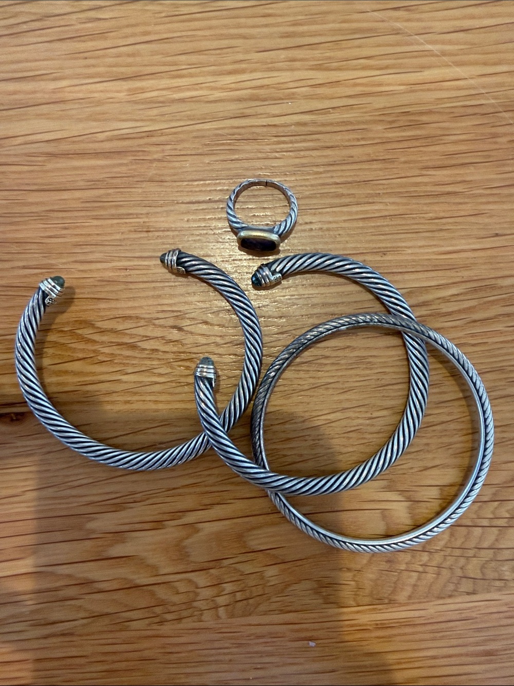 David Yurman Classic Cable Bracelets and Ring Set